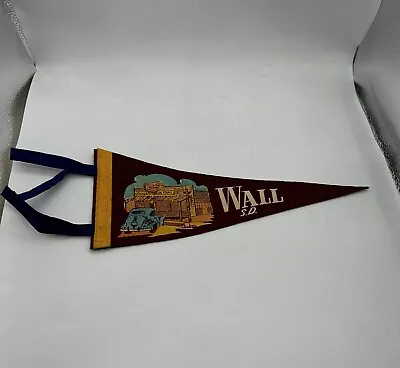 Vintage Wall South Dakota Felt Pennant Flag 11.25x4.75” • $20