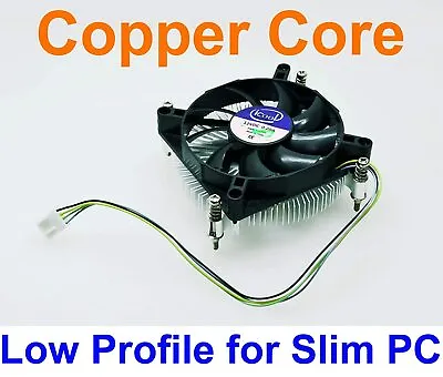 ICool Intel CPU I3 I5 LGA1150  LGA1151 Low Profile 1U Copper Core Cooling Fan • $15.99