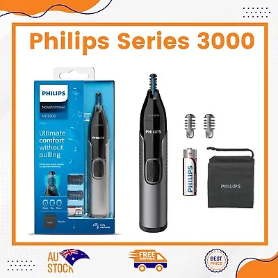 $36.55 • Buy Philips Series 3000 Nose Ear Eyebrow Hair Trimmer Shaver/Comb Washable NT3650/16