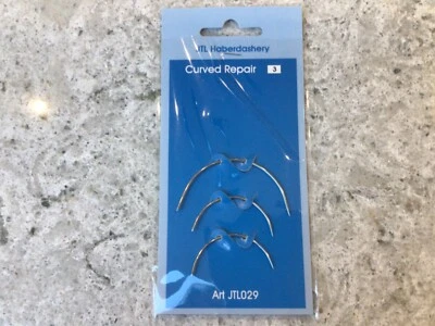 £1.99 • Buy Hand Sewing Needles Curved Repair Upholstery Craft Knit Quilting Needle 3pcs 