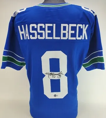 Matt Hasselbeck Signed Seattle Seahawks Custom Football Jersey W/ COA • $89.40