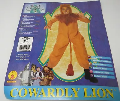 Wizard Of Oz Cowardly Lion Child Halloween Costume Size Small 4-6 • $14.50