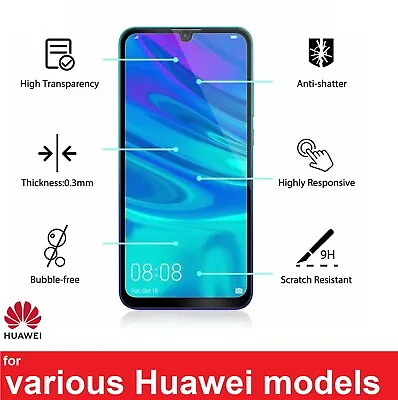 £1.99 • Buy For Huawei P Smart 2019 2020 2021 Tempered Glass Screen Protector Cover