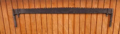 Antique 2 Man Crosscut Logging Saw  Carpenter Outdoor Tool Primitive Decor #4 • $89.99