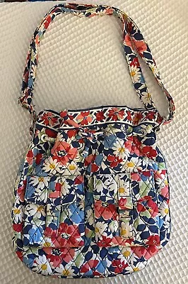 Vera Bradley Drawstring Floral Pattern Bright Multicolor Purse Handbag Designer • $9.99