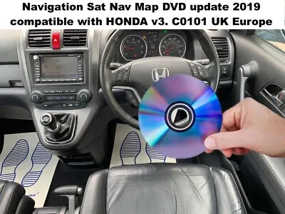 HONDA SAT NAV UPDATE CRV 2007  2013 Sat Nav UPDATE DISC VER 3.CO DVD UK • £15.50