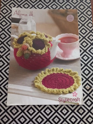 £0.99 • Buy Stylecraf - Alpaca DK Crochet Pattern - Pretty Decorative Tea Cosy & Mat - 9099