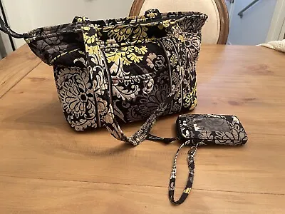 Vera Bradley Mandy Purse Bag Baroque Retired Pattern With Wallet Hard To Find • $21