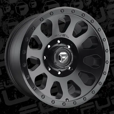 1- 20 Inch Black Wheels Rims Fuel D579 Vector 20x10  Chevy GMC Dodge 2500 8 Lug • $436