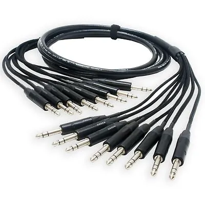 Neutrik Touring 'Viper Snake' TRS Jack Loom. Tour Grade Balanced Stereo Plugs 8 • £270.06