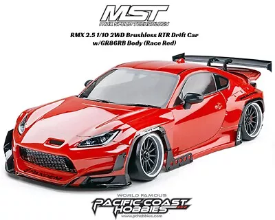MST RMX 2.5 1/10 2WD Brushless RTR Drift Car W/GR86RB Body Race Red RMX-533913R • $399.99