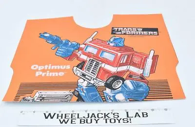 Prototype Proof OPTIMUS PRIME Artwork Collegeville Vintage 1984 G1 Transformers • $533.41