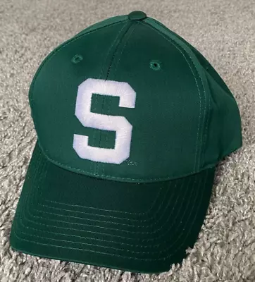 Vintage NWT Michigan State Spartans Snapback Hat American Needle Green NCAA New • $19