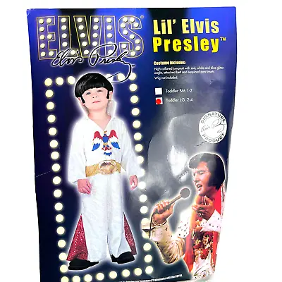 Toddler Elvis Costume T2 T3 T4 Lil' Elvis Presley Licensed Costume Glitter Eagle • $44.24