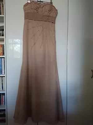 Vintage Ball Gown - Champagne Colour Size 8 • $45