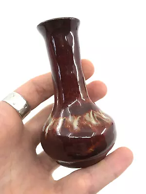 Vintage 3  CAMPDEN Art Pottery MINIATURE Glazed VASE Arts & Crafts MINI Vessel • $13.50