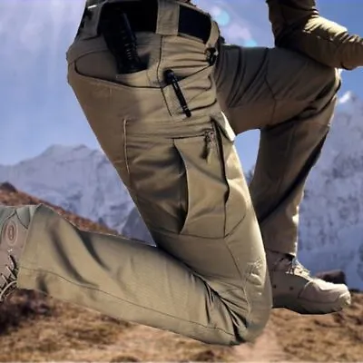Military Tactical Pants Men Special Combat Trousers Multi-pocket Waterproof Pant • $20