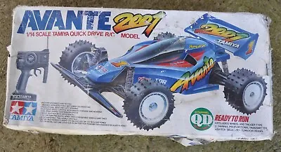 Used Tamiya 1:14 Remote Control Quick Drive   Avante 2001   Dune Buggy Model Car • £91.96