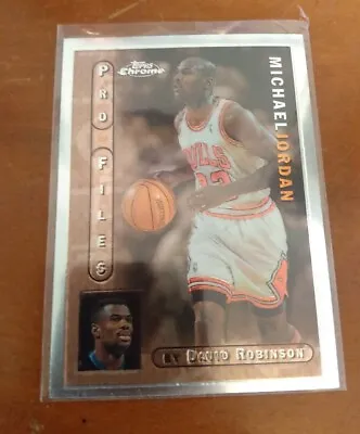 Michael Jordan 1996-97 Topps Chrome Pro Files #PF-3. Chicago Bulls Basketball • $30