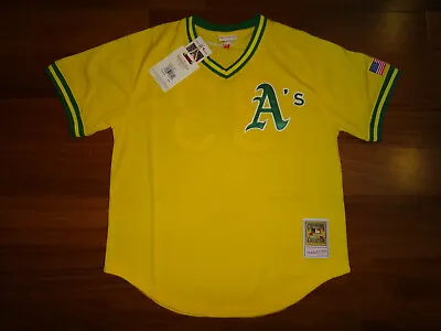 Jose Canseco 1990 Mitchell & Ness Men's Oakland A's MLB Pullover BP Jersey • $63