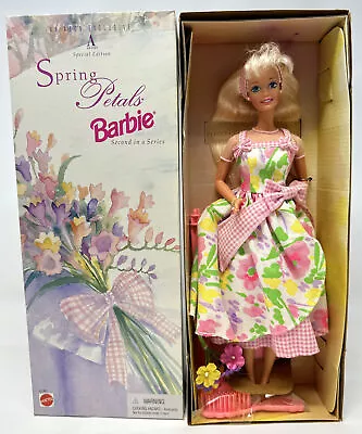 Spring Petals Barbie Doll Blonde Second In Series Avon Exclusive Special Edition • $22.50
