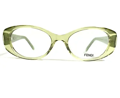 Fendi Petite Eyeglasses Frames F907 318 Clear Green Round Full Rim 49-17-135 • $34.99