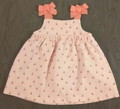ZARA Baby Girls 3-6 Months Cherry Themed Summer Dress (A265) • £1.70