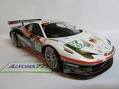 Hot Wheels ELITE 1/18 FERRARI 458 Italia GT2 LM #89 Hankook DIECAST CAR MODEL • $299.90