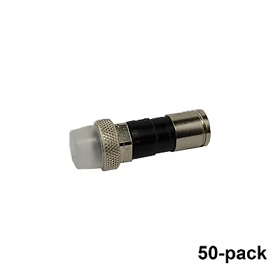50 Pack PPC EX6XLWSPLUS Weatherproof RG6 Compression Connector - Extended Body • $12.50