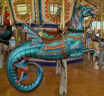 A Creature Part Merry-go-round Horse Maybe Part Sea Horse In The Carousel At • $9.99