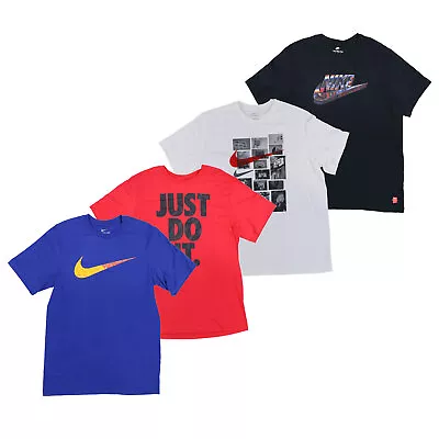 Nike Mens Graphic Print T-Shirt Short Sleeve Crew Neck Top Logo Cotton New Nwt • $19.99