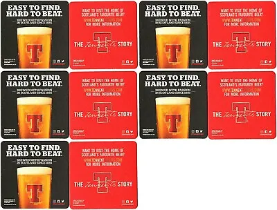 £5.99 • Buy 10 X NEW Tennent's Lager Easy To Find Hard To Beat Beer Mat/Coaster/Tennents