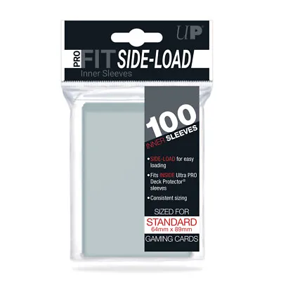 100 Ultra PRO Standard Pro-Fit Side-Load Inner Sleeves Card Protectors 64 X 89mm • $5.95