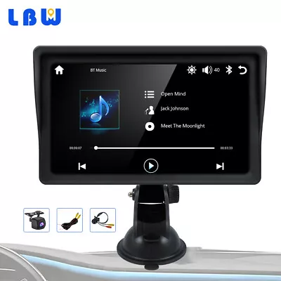 7  Touch Screen Car Stereo Radio Apple Carplay Android Auto Portable Bluetooth • $103.48