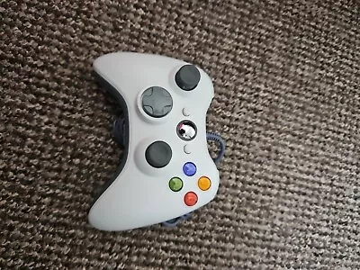 Universal WHITE USB WIRED CONTROLLER FOR MICROSOFT XBOX 360 PC WINDOWS • £10