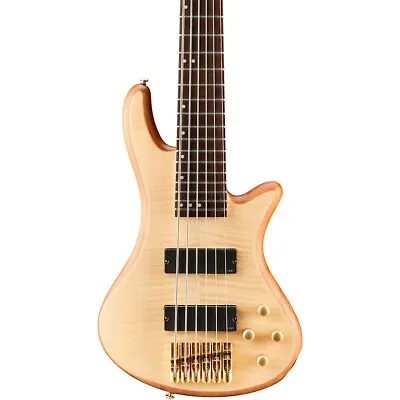 Schecter Guitar Research Stiletto Custom 6 6-String Bass Guitar Satin Natural • $849