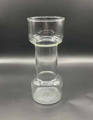 Vintage 1980's Clear Pyrex Glass Corning USA Floating Candle Holder Or Vase 3x7 • $12