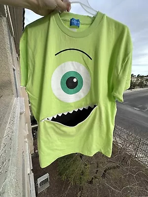 NEW Tokyo Disney Resort 2024 Mike W Monsters Inc T Shirt With Zippered Mouth. XL • $40