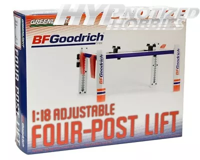 Greenlight 1:18 Adjustable Four-post Lift  Bfgoodrich Die-cast 13629 • $34