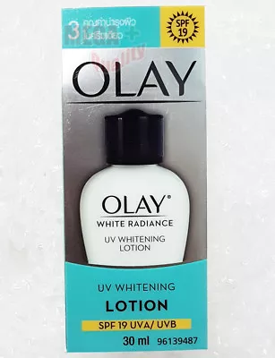 OLAY WHITE RADIANCE UV WHITENING LOTION SPF 19 UVA UVB 30 Ml. • $22.08