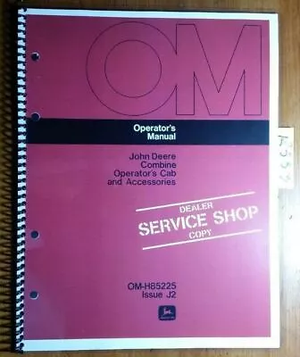 John Deere 3300 4400 6600 7700 Combine Cab & Accessories 1973 Operator Manual  • $15.99