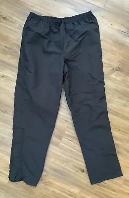 Men’s Eddie Bauer Ebtek Nylon Water Resistant Black Ski Pants Size Medium • $17.47