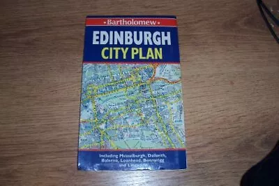 Edinburgh City Plan Colour Street Map By Barhtolomew Sheet Map Book The Cheap • £3.49