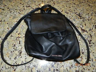 NWOT Victoria's Secret Black Faux Leather Backpack Bag New • $39.99