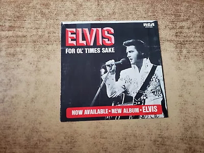 1970s VG++  Elvis* ‎– Raised On Rock / For Ol' Times Sake 0088 45SL! • $5.99