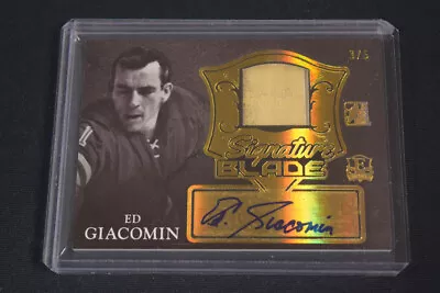 Ed Giacomin 2016 Leaf Enshrined Signature Blade Stick Autograph Gold /5 • $20