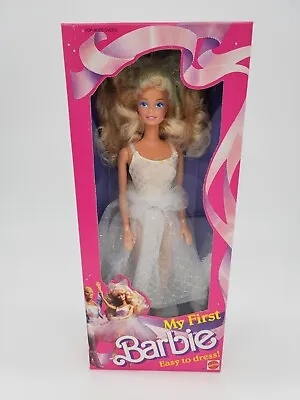 VINTAGE 1988 Mattel My First Barbie Doll NRFB #1280 Easy To Dress NEW • $24.99