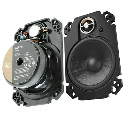 2x INFINITY KAPPA 64CFX 4 X6  180 WATT 2-WAY PLATE SPEAKERS 4 X 6  • $119.99