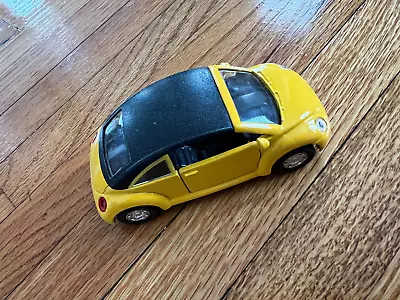 Volkswagen Beetle VW Bug Welly Car - Yellow W/ Black Roof - 2000's • $29.99