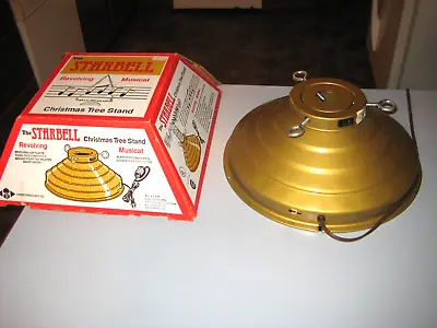 $49.99 • Buy Vintage Starbell Christmas Tree Stand Revolving With Original Box No Music